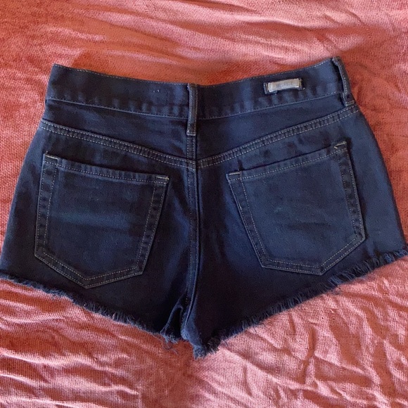 Dark Wash Jean Short Shorts - Picture 7 of 16